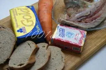 Морковно-селедочная закуска: рецепт с пошаговым фото