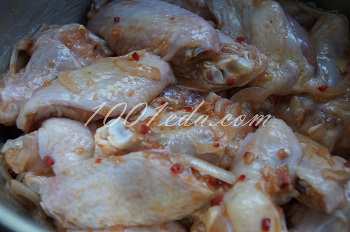 Куриные крылья с чесноком: рецепт с пошаговым фото