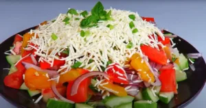 Шопский салат - вкусные салаты из овощей
